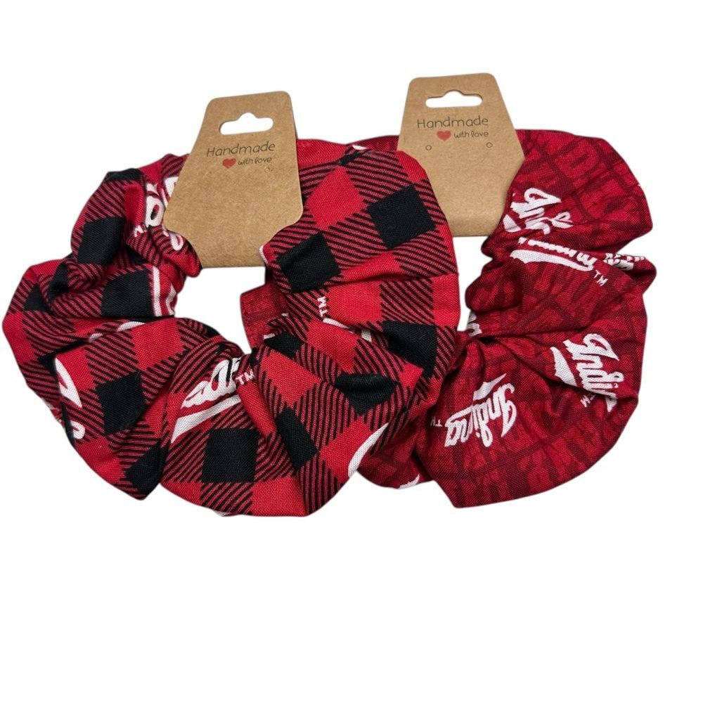 Scrunchies 2-Pack Handmade Indiana University IU Hoosiers